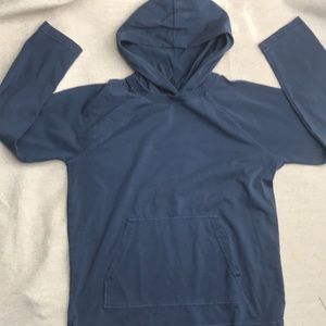L.L.Bean kids hooded long sleeve blue t-shirt